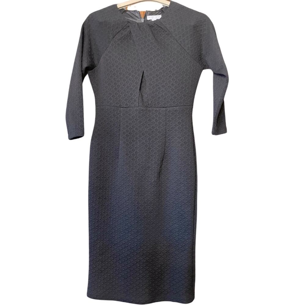 Black New York and Company black textured stretch dress. Size S.